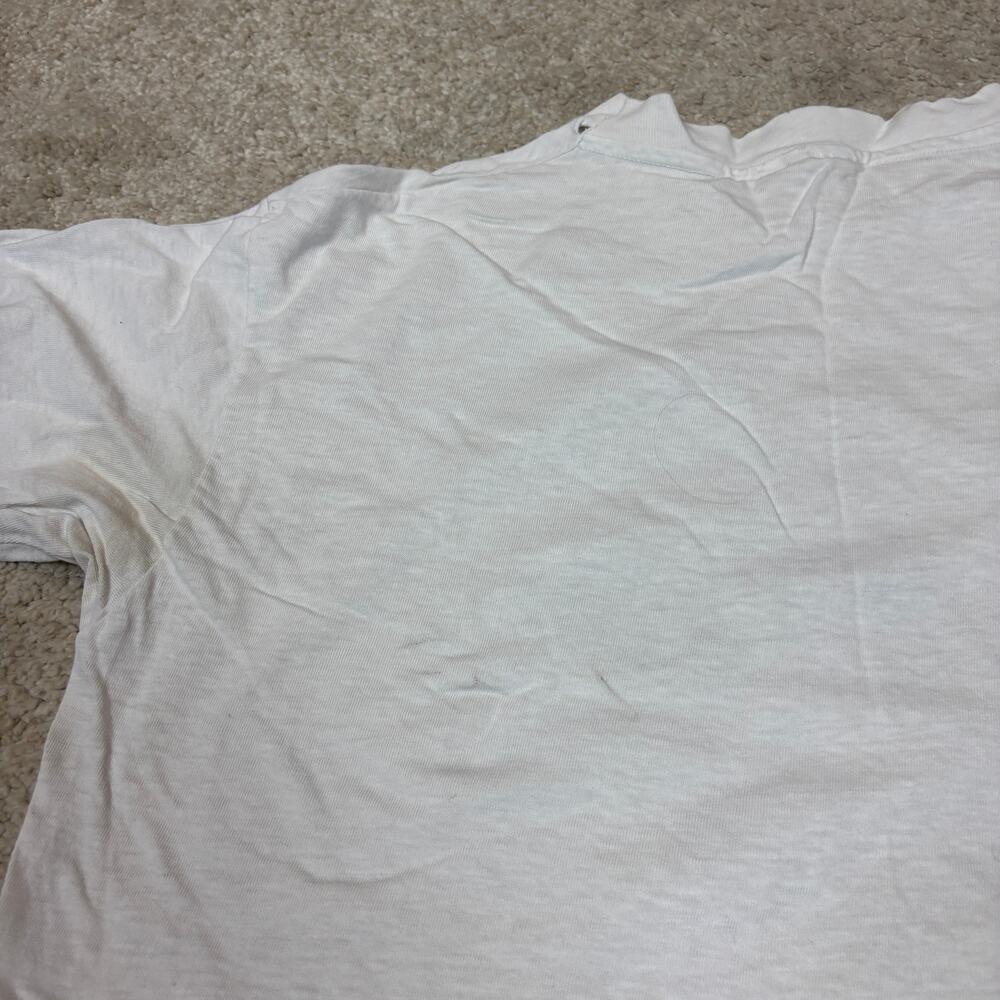 Vintage 80s Millionaire in Training Ferarri T Shirt Crop Top Women's Large - Picture 11 of 12